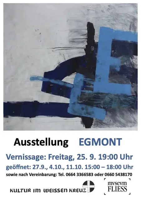 Unter dem Titel „EGMONT“ sind im Weißen Kreuz in Fließ Werke des Künstlers Egmont Maier zu sehen.