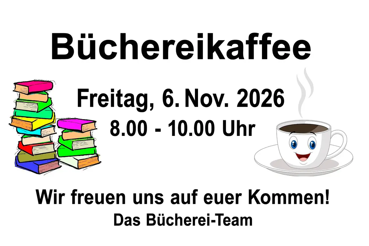 Büchereikaffe am 6.11.2026