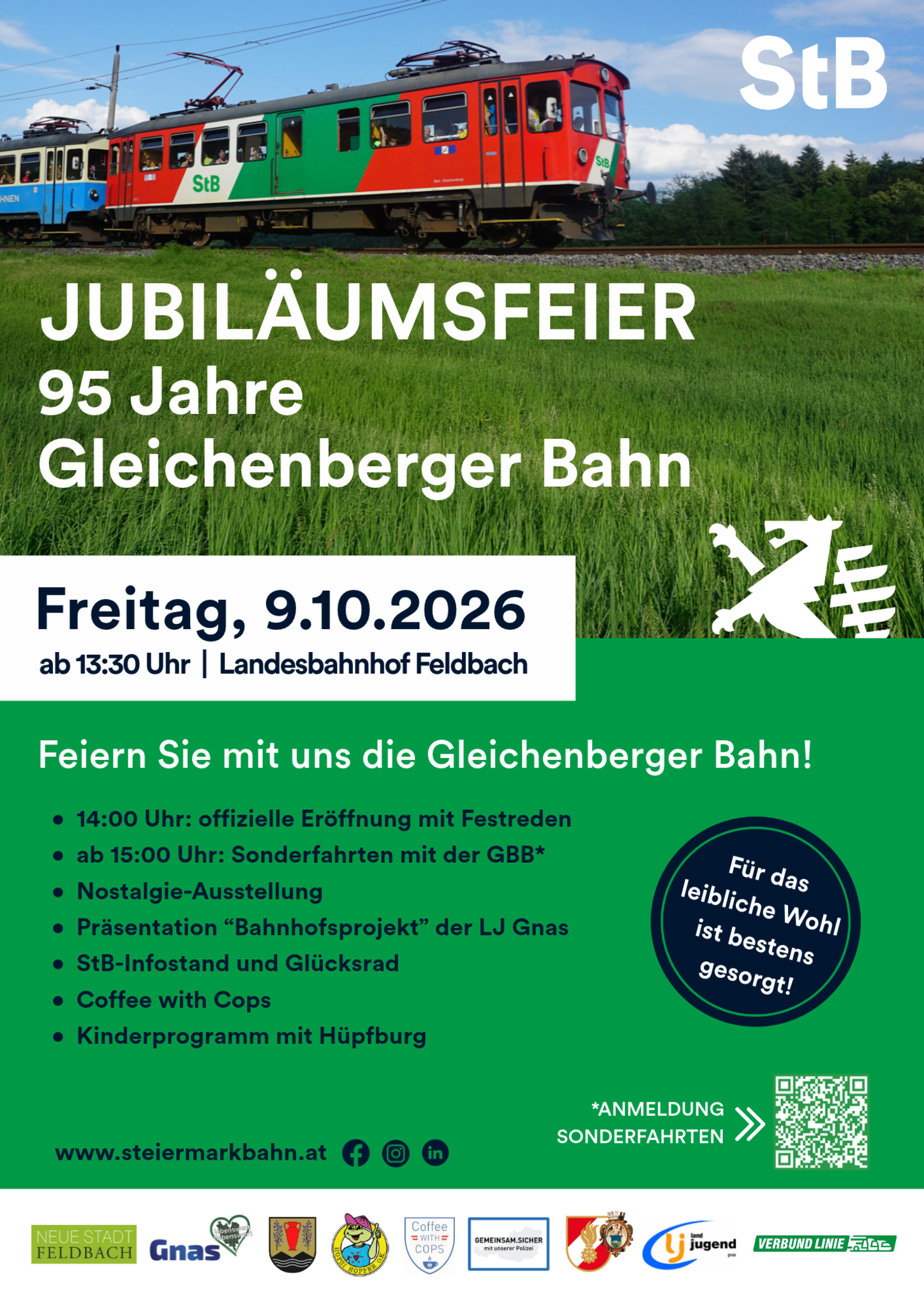 Jubiläumsfeier 95 Jahre Gleichenberger Bahn