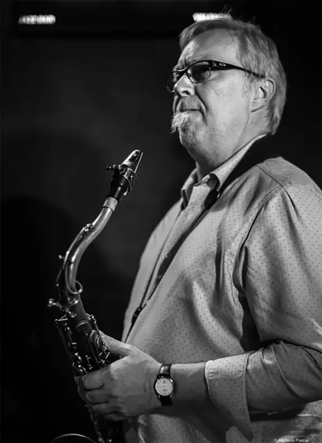 Mann mit Sax
