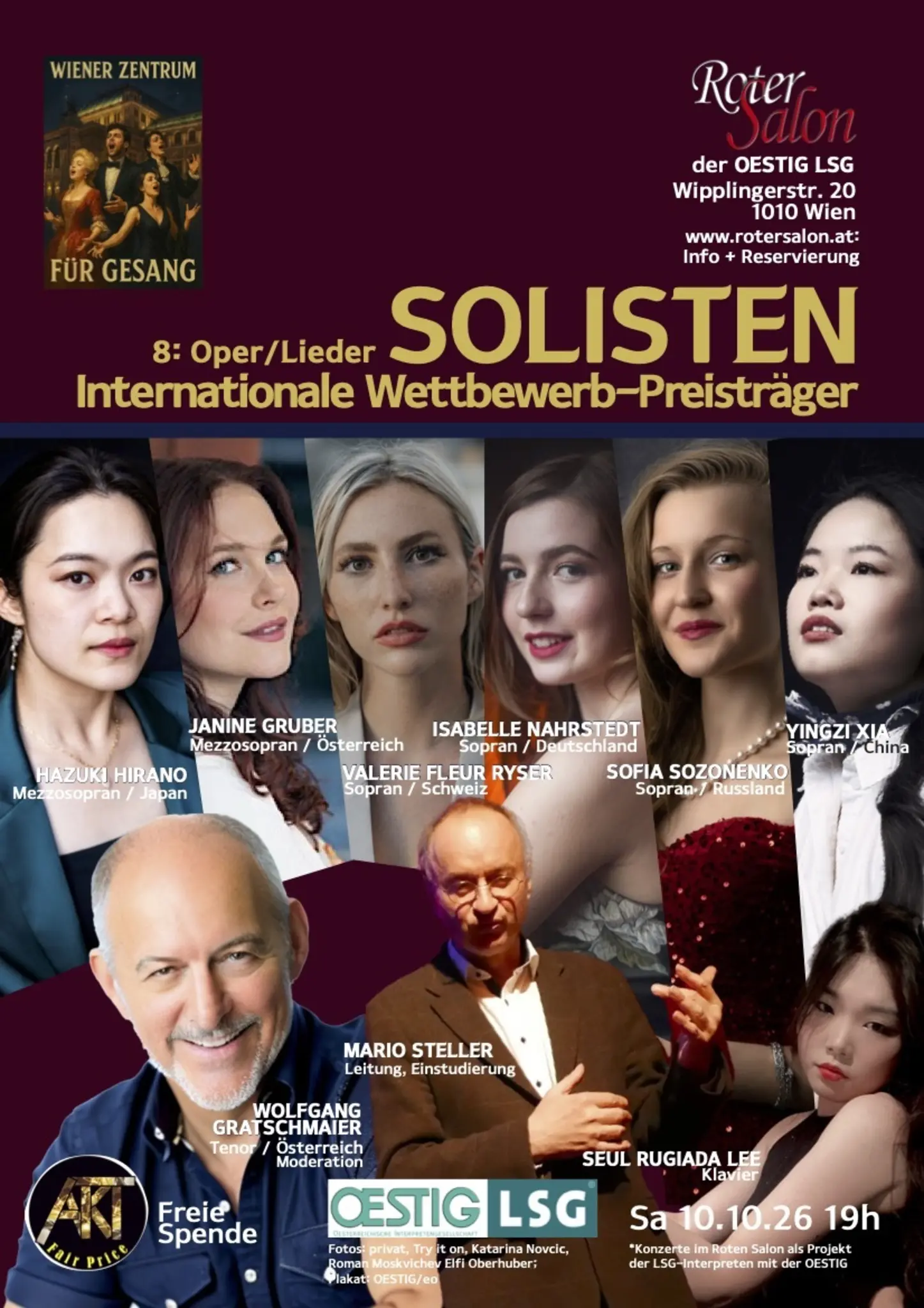 SOLISTEN: Internationale Wettbewerb-Preisträger singen Arien und Lieder