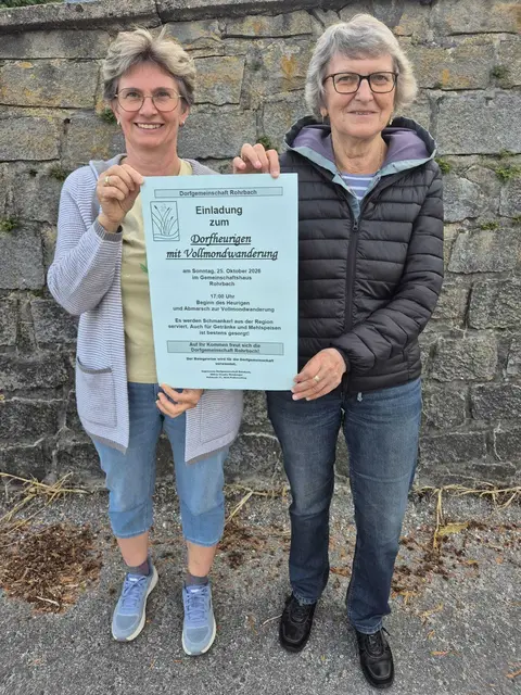 Vorfreude auf den Dorfheurigen mit Vollmondwanderung in Rohrbach | Foto: Dorfgemeinschaft Rohrbach