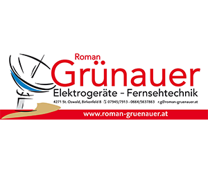 Roman Grünauer Elektrogeräte - Fernsehtechnik - St. Oswald bei Freistadt