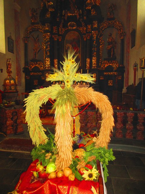 Erntedank in der kath, Kirche in Kirchbach