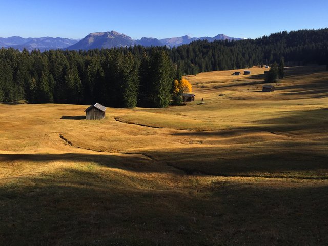 Schwarzenberg, Bregenzerwald, Bödele, Schigebiet im Herbst
