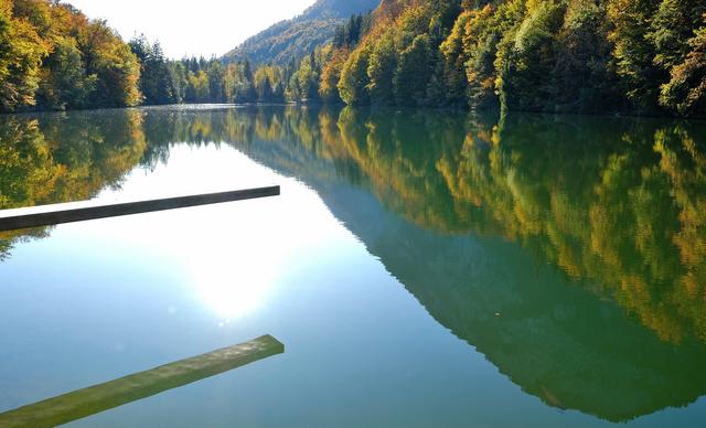 Noch mal rein springen  in Stimmersee 