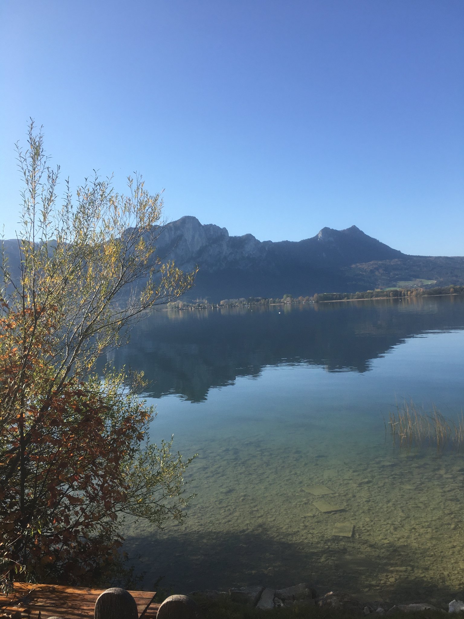 Den Mondsee Mit Dem Rad Im Herbst Umrunden einfach Herrlich 