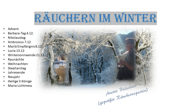 Winterzeit ist Räucherzeit