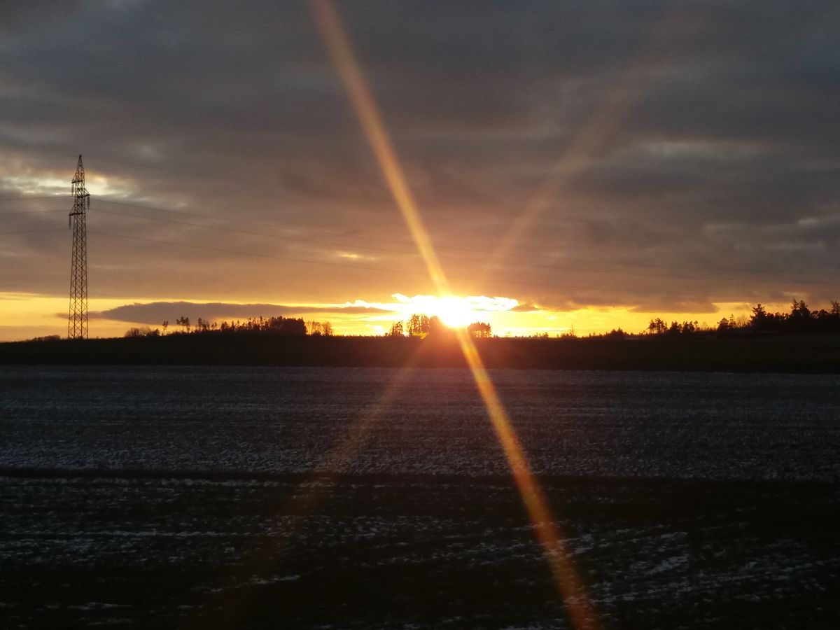 Sonnenuntergang Heute Im Waldviertel