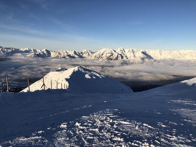 Frostiges Skifahren in der Axamer Lizum