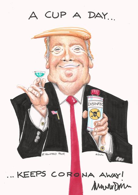 Die Corona-Lösung des Mister President der USA. | Foto: Manfred Paar