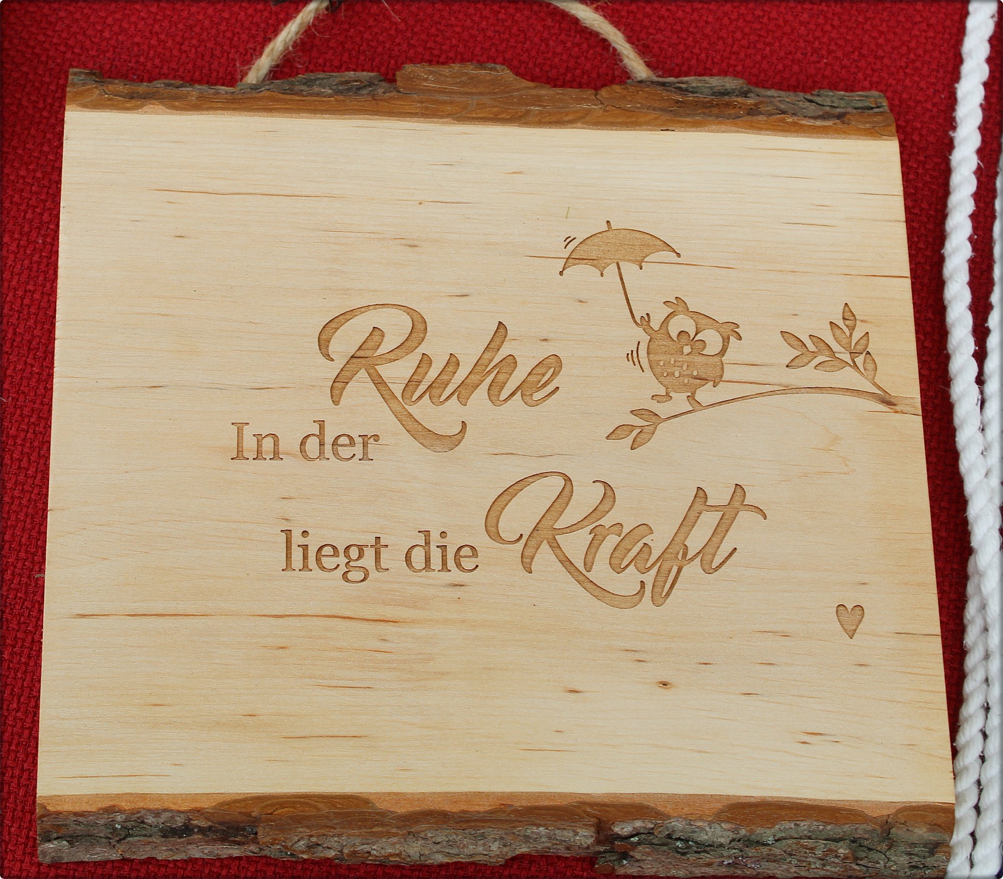 Ein weißer Spruch