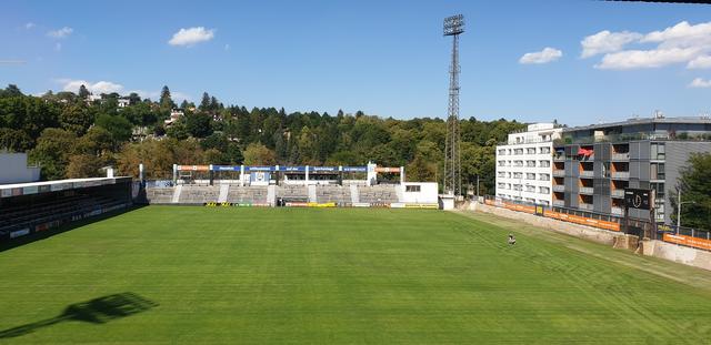 Am Freitag 21.8. spielt der WSC endlich wieder! Die Tribüne Kainzgasse ist schon weg, Platz ist dennoch genug für Sicherheitsabstand!