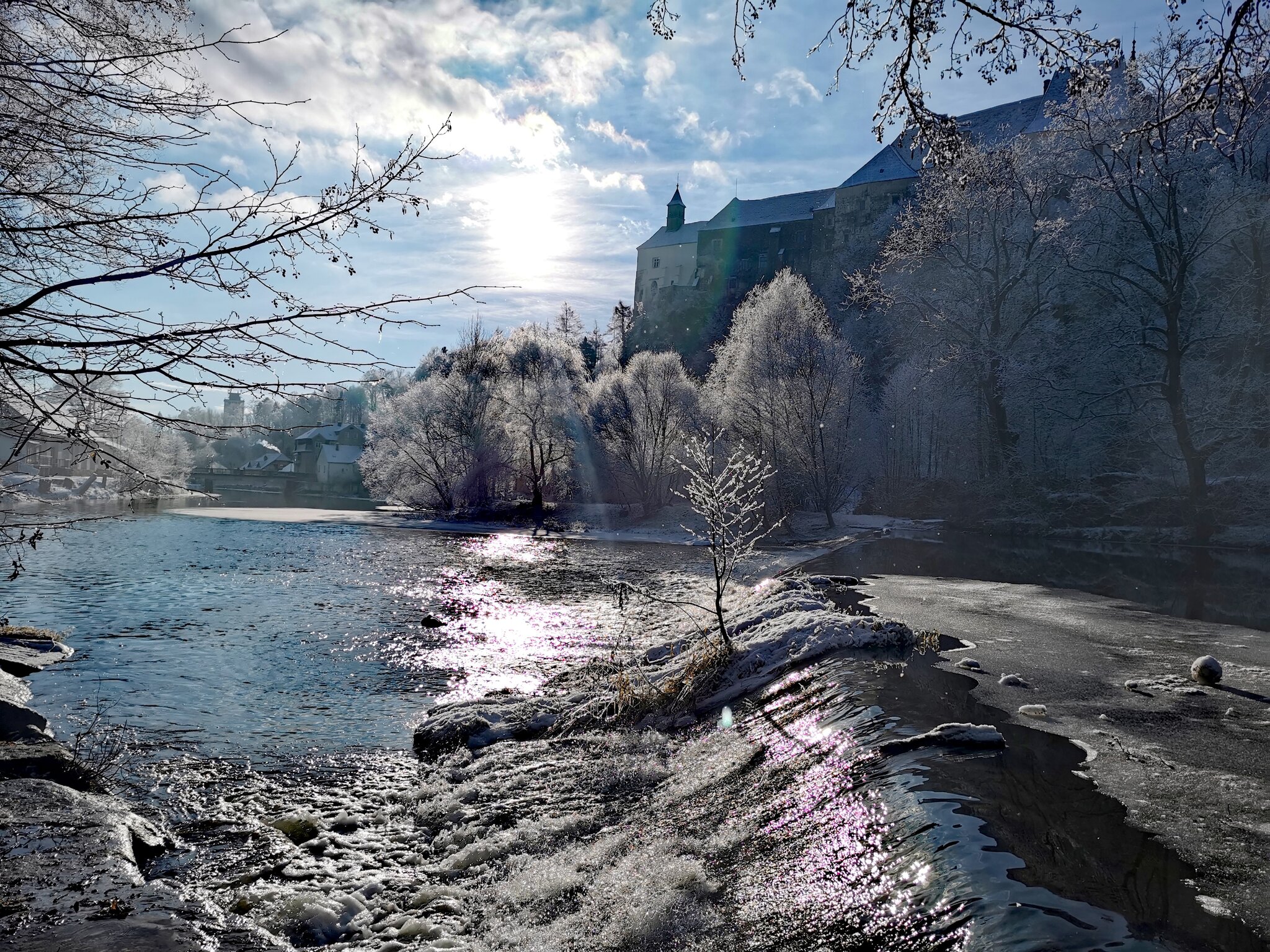 Burg Raabs Am Wintermorgen