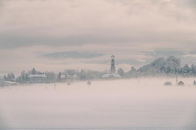 Mein Fohnsdorf im winterlichen Nebelkleid