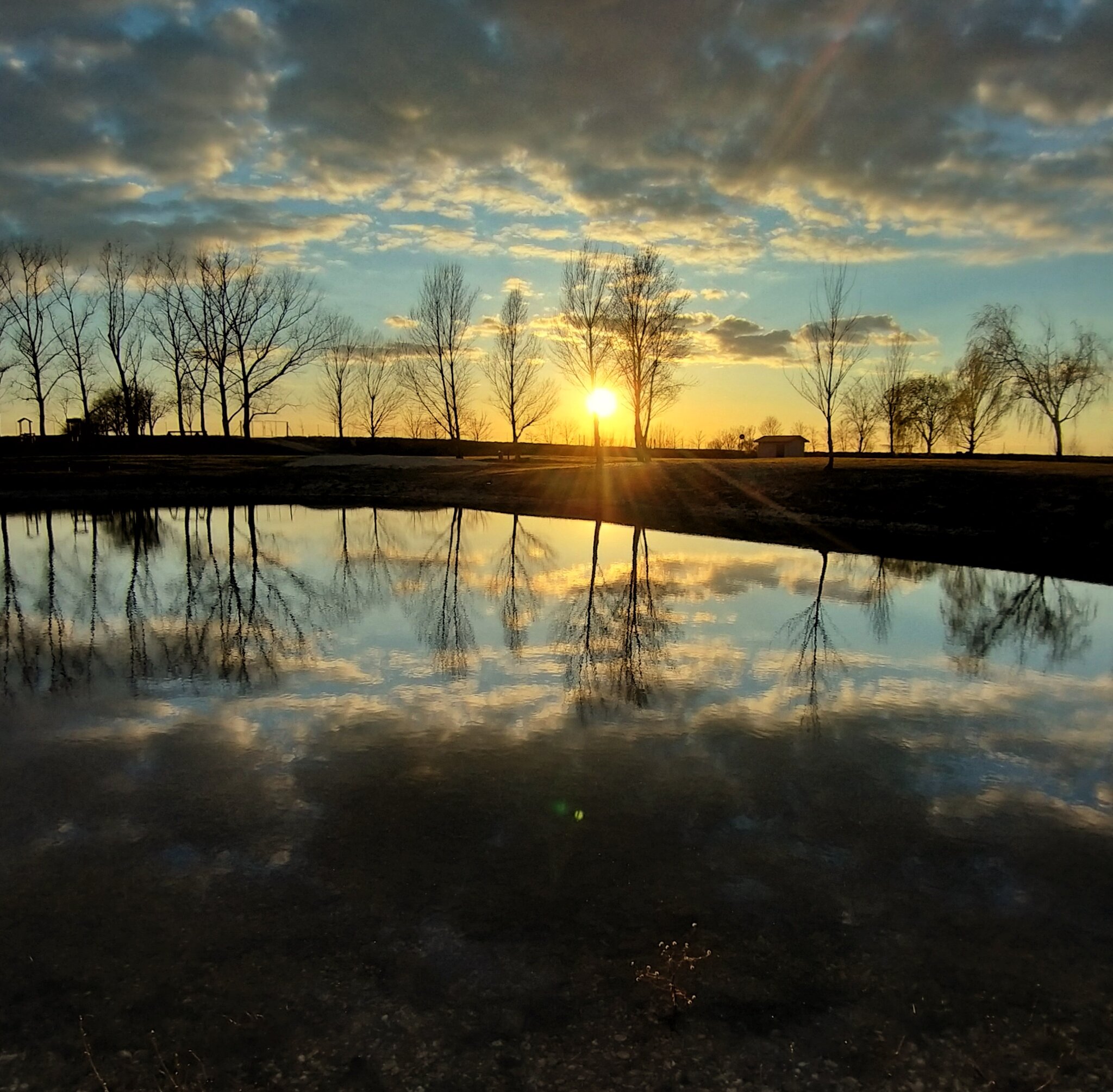 Sonnenuntergang Im April