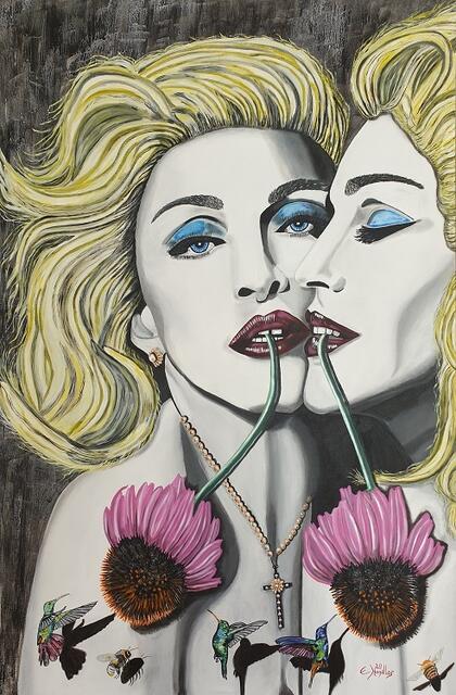 Madonna  "smell of nature"  130x78 cm
Acryl auf Leinwand  
Bilderserie Charakterköpfe | Foto: Erich Handlos