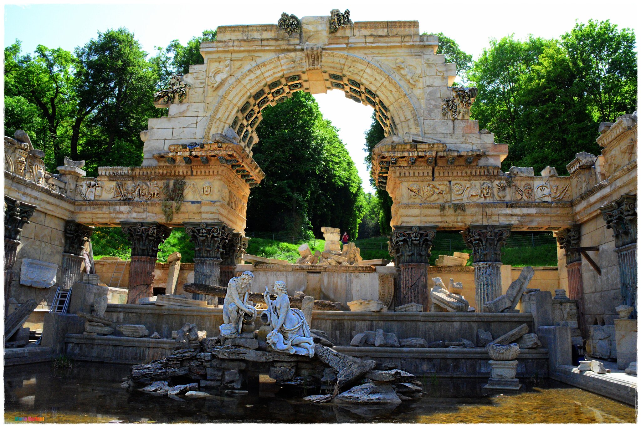 Die Römische Ruine im Schönbrunn