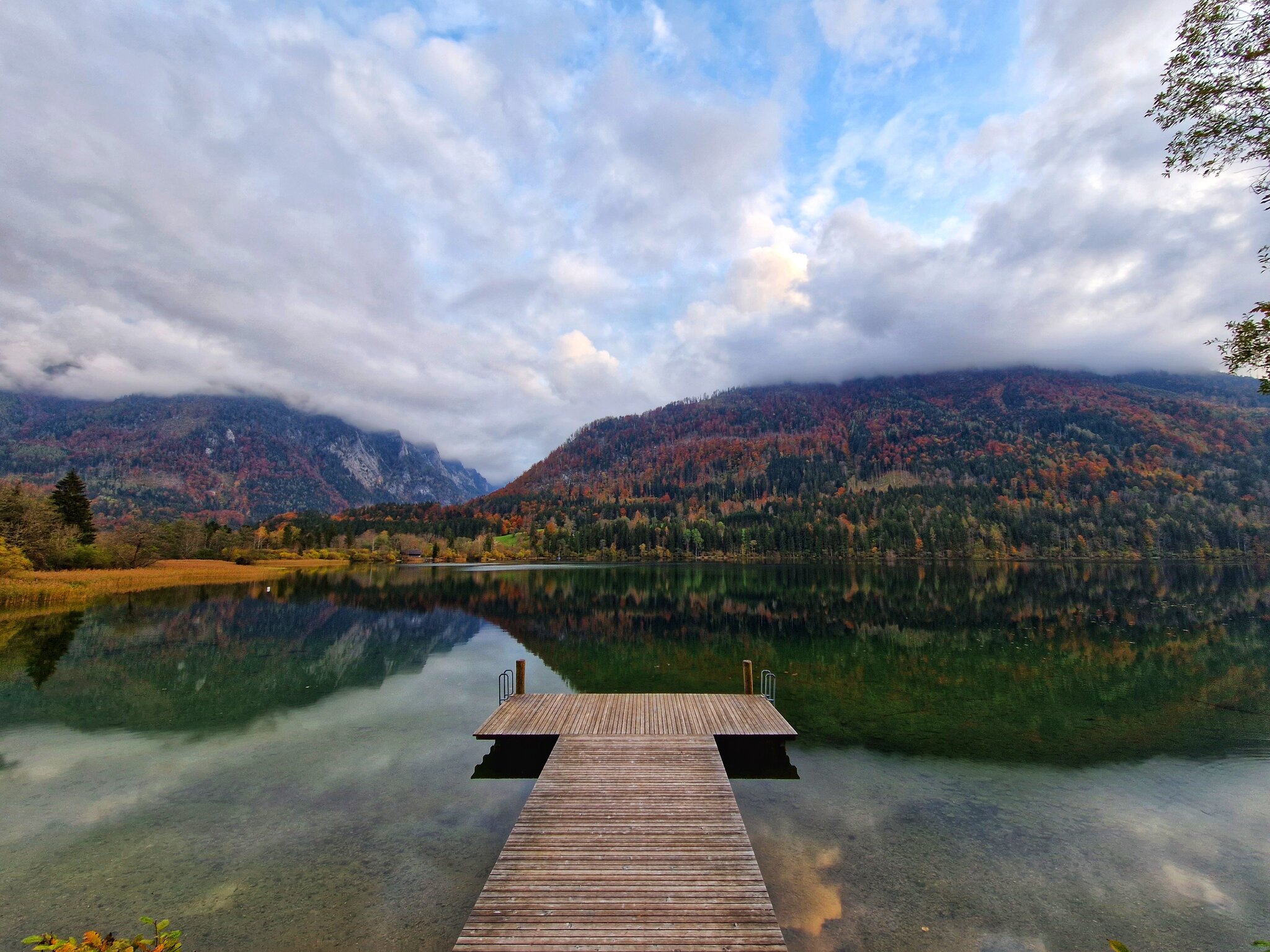 Herbstliche Abendstimmung am Lunzer See