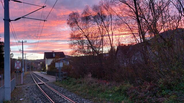 Mit der Mariazellerbahn in den Sonnenuntergang