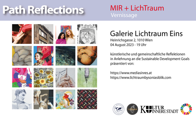 Wanderausstellung Path Reflections der gemeinnützigen Vereine MIR und LichTraum  | Foto: Katerina Teresidi 