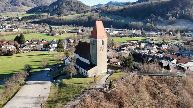 Kirchberg an der Pielach bei traumhaften Wetter.