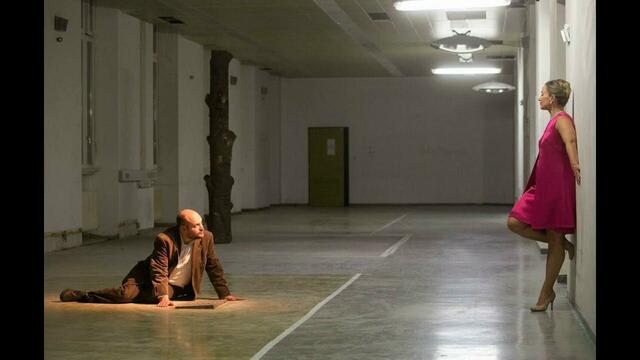 sirene Operntheater 2017: Die Reise. Eine Reise durch ein verlassenes Haus. Benjamin Lew-Klon und Birgit Würz bei Wien Modern. Musik von Jean Barraqué | Foto: sirene Operntheater