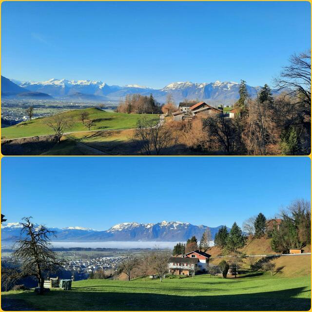Blick auf Schweizer Berge - Hoher Kasten  | Foto: ©Edeltraud Fleisch 