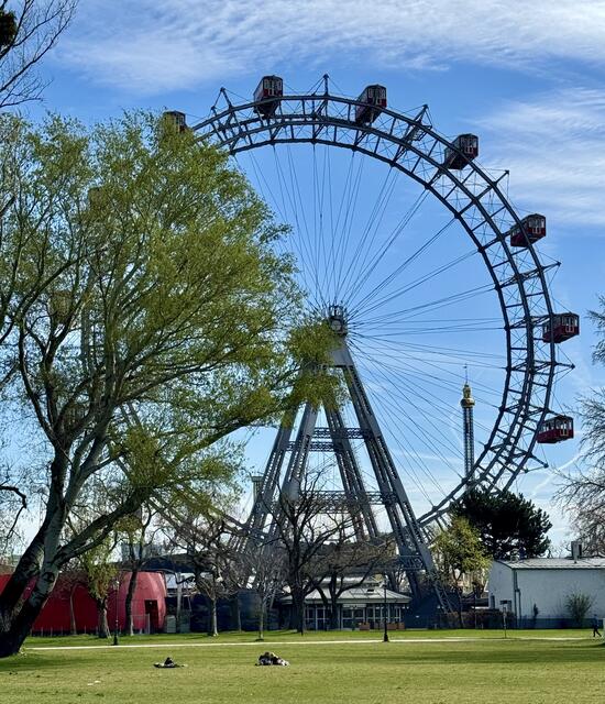 Auch im Wiener Prater wird es langsam GRÜN.