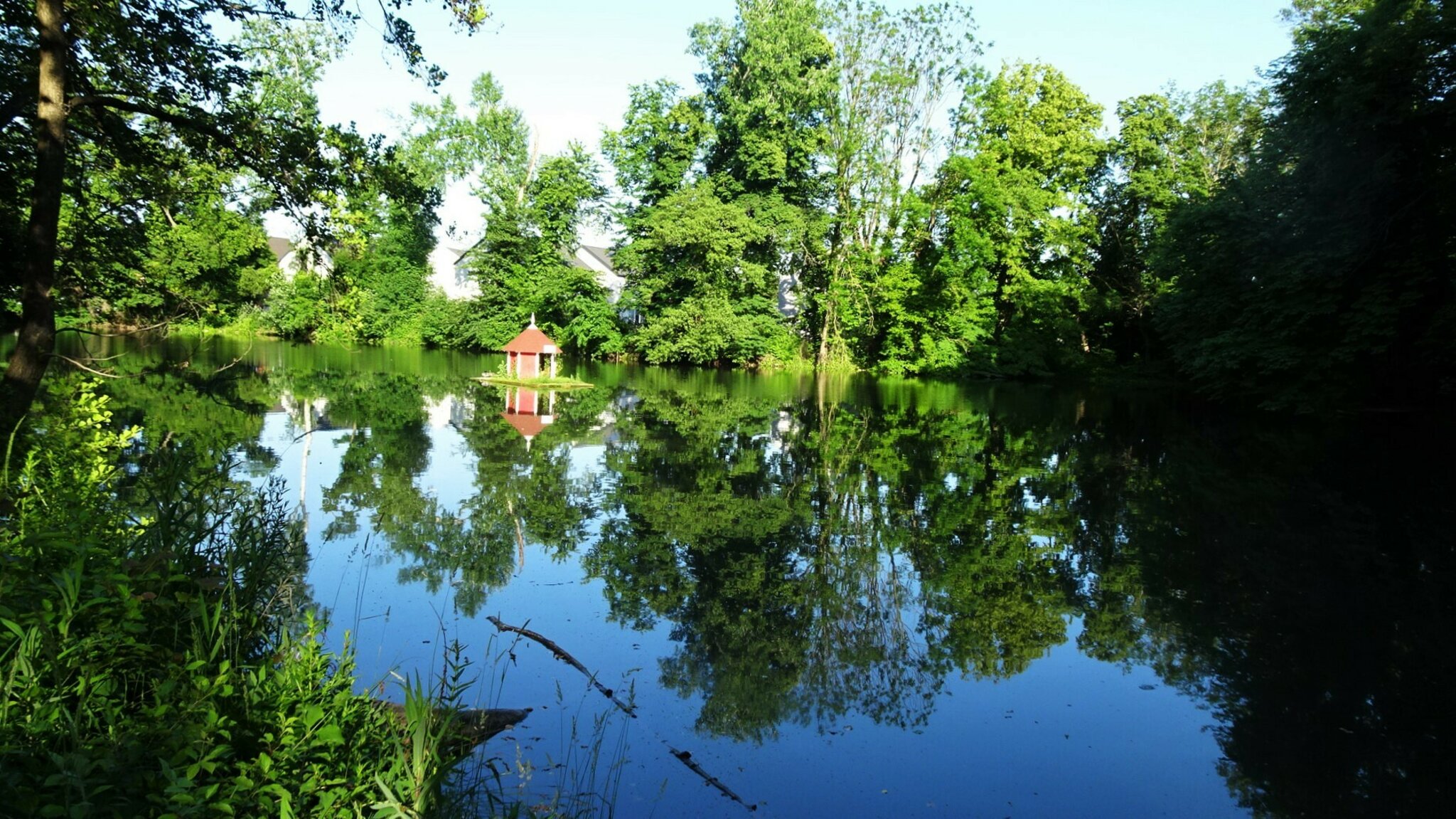 "Großer Teich" im Schlosspark Pottendorf