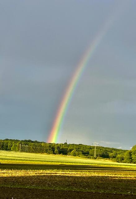 Wenn der Regen nachlässt und man Glück hat, erscheint ein fotogener Regenbogen. | Foto: Santrucek