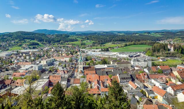 Ausblick Burgruine Obervoitsberg