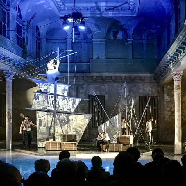 sirene Operntheater 2018: Das Totenschiff. Kammeroper von Kristine Tornquist und Oskar Aichinger nach B. Traven bei Wien Modern im Reaktor. | Foto: sirene
