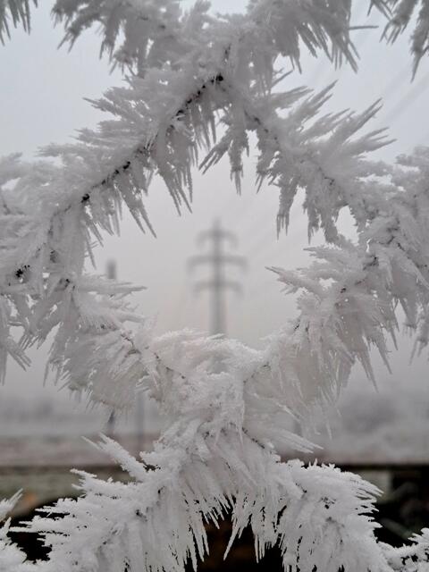 Vereistes Bad Fischau ....wie wunderschön sieht dieser Gartenzaun bei -6°C aus...