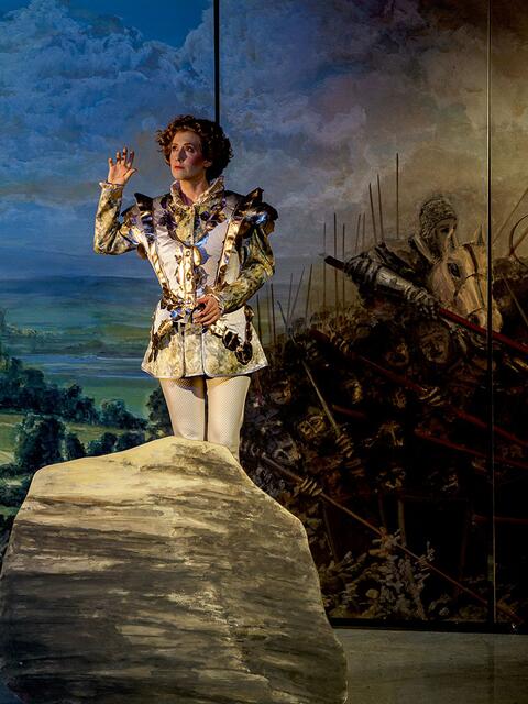 sirene Operntheater 2018: JEANNE &amp; GILLES. Kammeroper von Kristine Tornquist und Francois-Pierre Descamps. Im Bild Lisa Rombach als Jeanne d'Arc. Reaktor Wien | Foto: Helmut Hussian