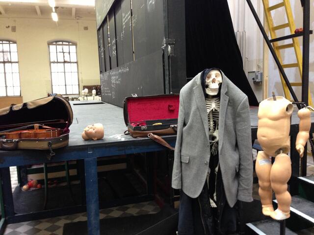 sirene Operntheater 2012: Probebühne Alte Wäscherei am Steinhof. Aufbau für MARIELUISE, Kammeroper von Gernot Schedlberger und Kristine Tornquist. Bühne Andrea Költringer. | Foto: Stephan Polzer