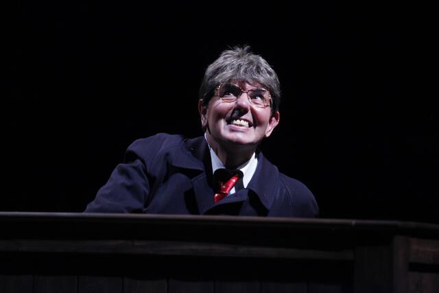 sirene Operntheater 2015: SISIFOS - Hermetika VI /Sisyphos-Fragmente. Sieben Essais über den Krieg. Text von Kristine Tornquist und Musik von Bernhard Lang (nach Homer). Grosser Festsaal der Universität Wien. Eine sirene-Produktion zum 650-Jahr-Jubiläum (und in Zusammenarbeit mit) der Universität Wien. Schauspiel: Klaus Rohrmoser und Rudolf Widerhofer. Regie Kristine Tornquist. | Foto: Andreas Friess