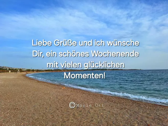 Liebe Grüße und ein schönes Wochenende! 