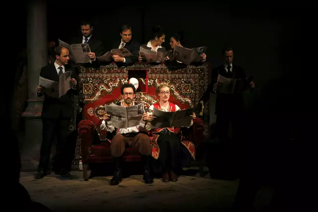 sirene Operntheater 2015: Uraufführung der Kammeroper CHODOKOWSKI von Kristine Tornquist und Periklis Liakakis im Semper-Depot. | Foto: Matthias Heckmann