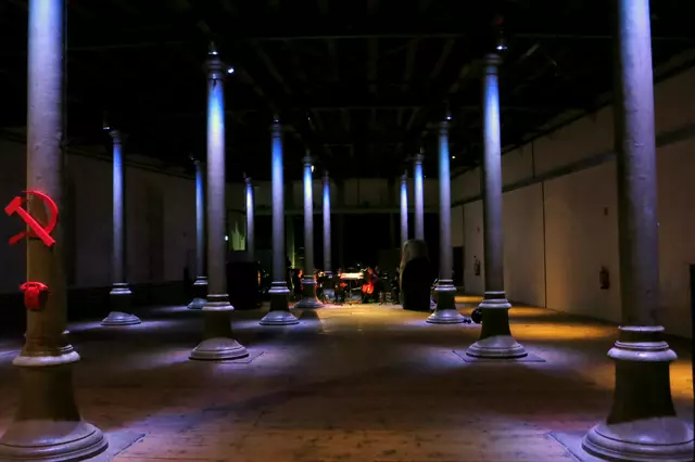 sirene Operntheater 2015: Uraufführung der Kammeroper CHODOKOWSKI von Kristine Tornquist und Periklis Liakakis im Semper-Depot. | Foto: Matthias Heckmann