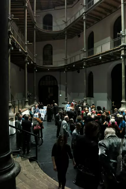 sirene Operntheater 2015: Uraufführung der Kammeroper CHODOKOWSKI von Kristine Tornquist und Periklis Liakakis im Semper-Depot. Pause im Atelierhaus der Akademie der Bildenden Künste Wien. | Foto: Matthias Heckmann