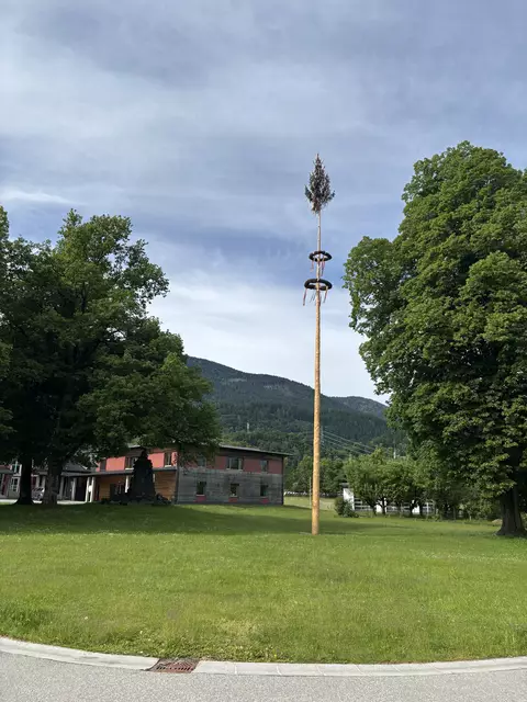 Wie jedes Jahr wurde am 1. Mai wieder der traditionelle Maibaum aufgestellt. | Foto: Dominik Lach