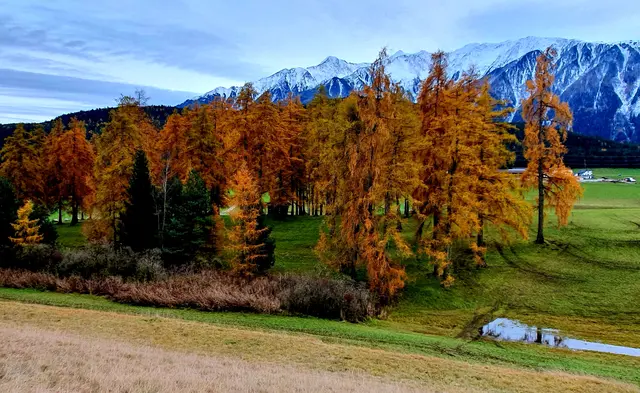 Im Hintergrund, Hocheder (Bildmitte) 2.796 m und etwas rechts Grießkogel mit 2.884 m.