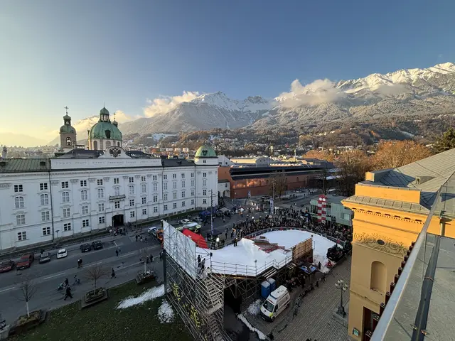 Blick auf das Snowfest Innsbruck (Terrasse Haus der Musik). | Foto: Kendlbacher