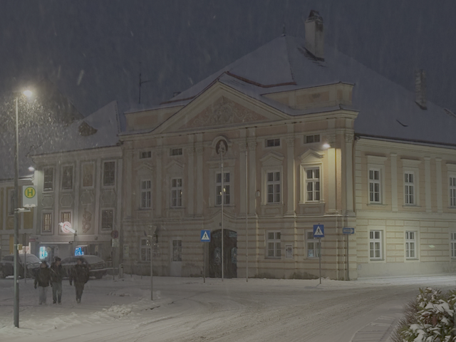 Das Herzogenburger Reitherhaus im Schnee.  | Foto: Michaela Müller