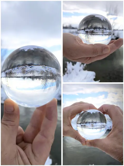 Bei unserem letzten Sonntagsspaziergang war mein Schatz als Handmodel im Einsatz 😊❄️ | Foto: Martina Laserer