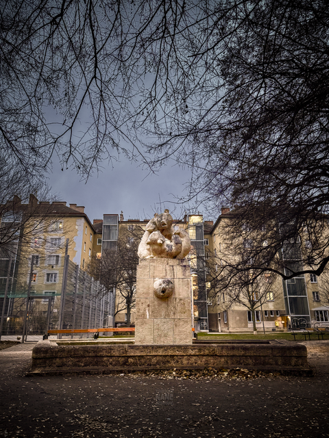 Der Bärli Park – so wird der Park im Grätzel in der oberen Wieden liebevoll von den Anrainerinnen und Anrainern genannt. Im Bild zu sehen ist die markante Bärenskulptur, die dem mittlerweile stillgelegten Brunnen im Park ein beeindruckendes und weithin bekanntes Motiv verleiht.

Doch offiziell trägt die Grünanlage einen ganz anderen Namen: Dr.-Karl-Landsteiner-Park. Dass der Park nach einem Arzt benannt ist, ist den wenigsten bewusst. Dabei zählt Dr. Karl Landsteiner zu den bedeutendsten Medizinern der Geschichte.

Der in Wien geborene Pathologe entdeckte im Jahr 1900 die unterschiedlichen Blutgruppen, eine Erkenntnis, die sichere Bluttransfusionen erst möglich machte und bis heute unzählige Menschenleben gerettet hat. Für diese bahnbrechende Leistung wurde Landsteiner später mit dem Nobelpreis für Medizin ausgezeichnet.

Trotz seiner enormen Bedeutung ist es im Grätzel wohl die Bärenskulptur, die den Menschen präsenter und einprägsamer ist als der Name eines Arztes, der vor mehr als 100 Jahren lebte – auch wenn dessen Entdeckung bis heute lebensrettend wirkt.