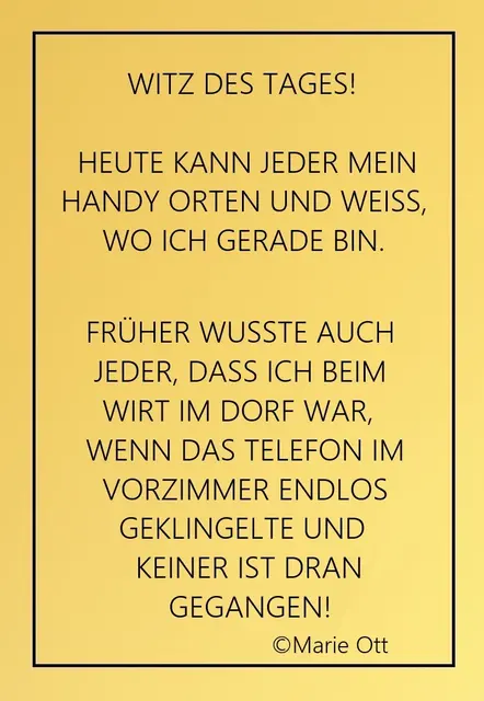 Witz des Tages!