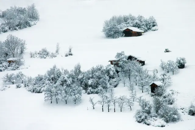 Tief verschneite Landschaft begrüßte uns heute am Morgen. | Foto:  © by Ing. Günter Kramarcsik