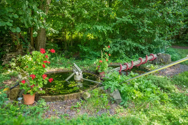Mit der Wasserorgel kann man durch heben und senken seine eigene Symphonie erzeugen. Durch drehen hebt man das Wasser. Damit kann man schon einige interessante Klänge erzeugen.
Die Wasserorgel oder Hydraulis war im römischen Reich verbreitet. Sie wurde von vornehmen Bürgern zur Hausmusik verwendet, sie waren auch bei Gladiatorenkämpfen und in Theatern verbreitet. Diese Wasserorgel findet man entlang des Weinwegs der Sinne in St. Anna am Aigen. | Foto: Gerald Lang Photography